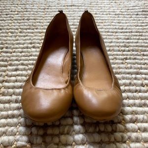J. Crew Light Brown Ballet Flats